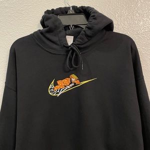 Nike | Shirts | Zenitsu Check Anime Demon Slayer Black Hoodie | Poshmark
